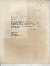 [Carta] 1969 Jan. 6, [EE.UU.] [a] Miss Doris Dana, Hack Green Rd., Pound Ridge, N.Y., [EE.UU.]