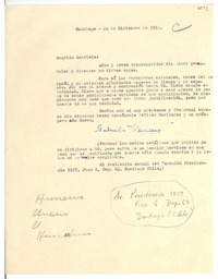 [Carta] 1953 dic. 22, Santiago, [Chile] [a] Gabriela [Mistral]