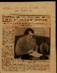 Gabriela Mistral, vigorosa figura de la intelectualidad americana. disertó en Radio El Mundo sobre el "Caracter de la mujer chilena".