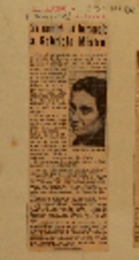 Se rendirá un homenaje a Gabriela Mistral