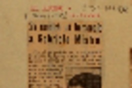 Se rendirá un homenaje a Gabriela Mistral