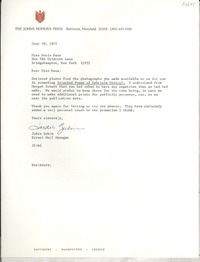 [Carta] 1971 June 10, Baltimore, Maryland, [EE.UU.] [a] Miss Doris Dana, Bridgehampton, New York, [EE.UU.]