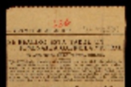 Se realizó esta tarde un homenaje a Gabriela Mistral un autógrafo de la poetisa chilena.