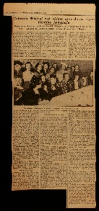 Gabriela Mistral fue objeto ayer de un significativo homenaje organizaron el mismo la Asociación del Magisterio y la Unión Argentina de Mujeres : llamado de la poetisa chilena a favor de los niños de España.