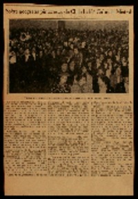 La poetisa chilena Gabriela Mistral pronunció ayer su anunciada conferencia