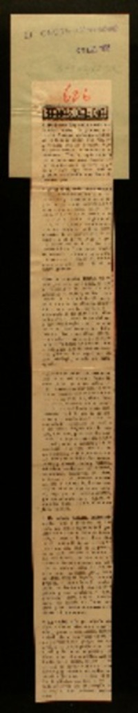 [Tendremos hoy entre nosotrso a Gabriela Mistral---]