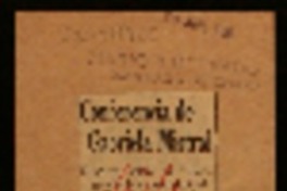 Conferencia de Gabriela Mistral disertó sobre la "Geografía humana de Chile".