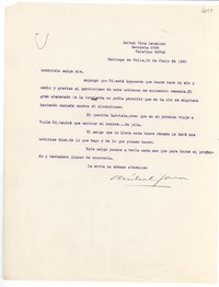 [Carta] 1948 jun. 15, Santiago, Chile [a] Gabriela [Mistral]