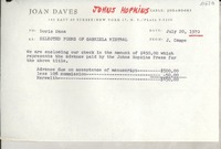 [Carta] 1970 July 20, [EE.UU.] [a] Doris Dana, [EE.UU.]