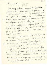 [Carta] 1935 nov. 23, España [a] Gabriela Mistral