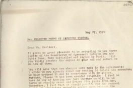 [Carta] 1970 May 27, [EE.UU.] [a] Mr. J. Goellner, The Johns Hopkins Press, Baltimore Maryland, [EE.UU.]
