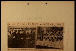 El acto en la Escuela Normal Mixta