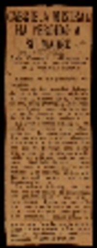 Gabriela Mistral ha perdido a su madre