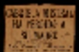 Gabriela Mistral ha perdido a su madre