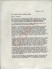 [Carta] 1969 Dec. 3, [EE.UU.] [a] Mr. J. G. Goellner, Editorial Director, The John Hopkins Press, Baltimore, [EE.UU.]