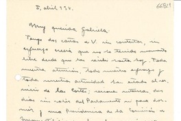 [Carta] 1936 abr. 5, [España] [a] Gabriela Mistral