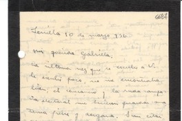 [Carta] 1936 mar. 10, Sevilla [a] Gabriela Mistral