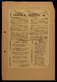 Lucila Godoy A. (Gabriela Mistral).