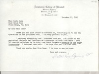 [Carta] 1967 Nov. 27, New York, [EE.UU.] [a] Miss Doris Dana, Hack Green Road, Pound Ridge, New York, [EE.UU.]