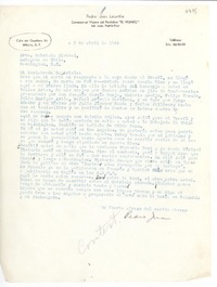 [Carta] 1946 abr. 3, México D.F. [a] Gabriela Mistral