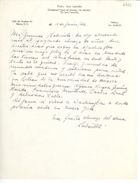 [Carta] 1946 jun. 11, [Washington] [a] Gabriela [Mistral]