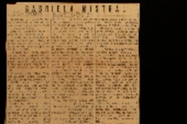 Gabriela Mistral