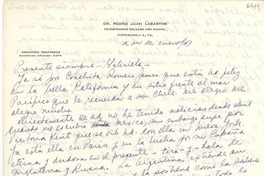 [Carta] 1947 ene. 24, Pittsburgh, Pennsylvania, [EE.UU.] [a] Gabriela [Mistral]