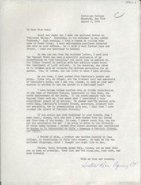 [Carta] 1967 Aug. 5, Dominican College, Blauvelt, New York, [EE.UU.] [a] My dear Miss [Doris] Dana, [EE.UU.]