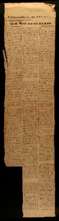 Gabriela Mistral nos concede unos minutos