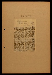 Gabriela Mistral visitó al Canciller. la célebre poetisa lo informó de sus viajes y trabajos : hoy será saludada por sus comprovincianos.