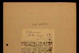 Gabriela Mistral visitó al Canciller. la célebre poetisa lo informó de sus viajes y trabajos : hoy será saludada por sus comprovincianos.