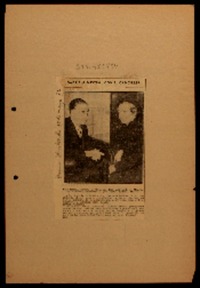 Gabriela Mistral con el Canciller.