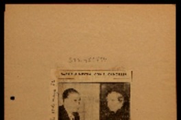 Gabriela Mistral con el Canciller.