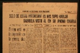 Solo de cosas interesantes nos supo hablar Gabriela Mistral en su amena charla algo de la entrevista que nos concedió anoche en su retiro : Europa está en la impresión de la guerra.