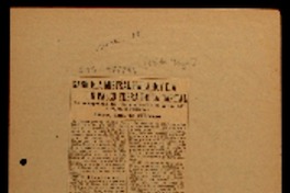 Gabriela Mistral hará hoy día un paseo fuera de la capital irá acompañada del Intendente : visitas que recibió ayer en su residencia : saludo para El Mercurio.