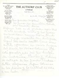 [Carta] 1954 mayo 12, Pittsburgh, [Pennsylvania] [a] Gabriela y Doris
