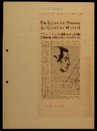 Un libro de poemas de Gabriela Mistral "Tala" es una delicada y bella ofrenda a los niños españoles.