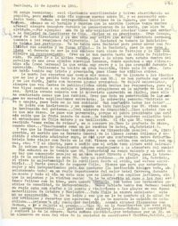 [Carta] 1951 ago. 15, Santiago, [Chile] [a] [Gabriela Mistral]