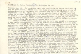 [Carta] 1951 nov. 13, Santiago, Chile [a] [Gabriela Mistral]