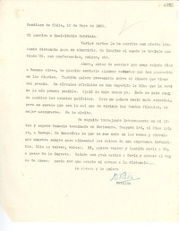 [Carta] 1952 mayo 10, Santiago de Chile [a] Gabriela Mistral
