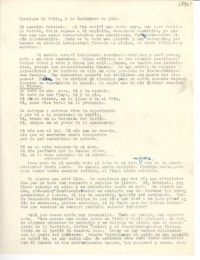 [Carta] 1952 nov. 5, Santiago de Chile [a] Gabriela Mistral