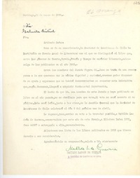 [Carta] 1956 mar. 12, Santiago [a] Gabriela Mistral