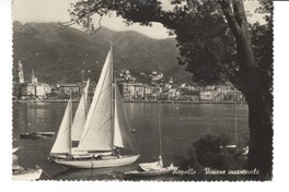 [Tarjeta Postal] 1954 sept. 27, Rapallo [a] Gabriela Mistral, Santiago de Chile