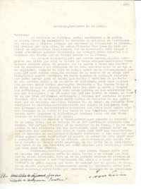 [Carta] 1943 nov. 12, Santiago, [Chile] [a] Gabriela [Mistral]