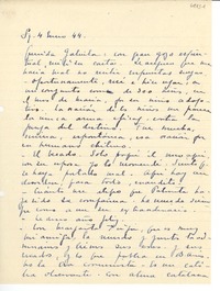 [Carta] [19]44 ene. 4, [Santiago, Chile?] [a] Gabriela [Mistral]