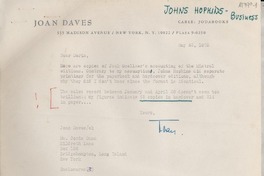 [Recibo] 1972 May 23, New York, N. Y., [EE.UU.] [a] Doris Dana, Hildreth Lane, Bridgehampton, Long Island, New York, [EE.UU.]