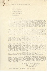 [Carta] 1951 nov. 26, Santiago, [Chile] [a] Gabriela Mistral, Nápoles, Italia