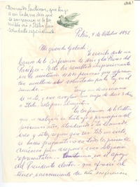 [Carta] 1952 oct. 8, Pekín [a] Gabriela Mistral