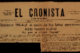 Gabriela Mistral, el genio de las letras americanas visita nuestra ciudad hoy pasa en el vapor "Copiapó".