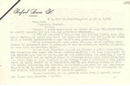 [Carta] 1949 ago. 11, Hda. Chiclín, Trujillo, Perú [a] Gabriela Mistral, Jalapa, [México]